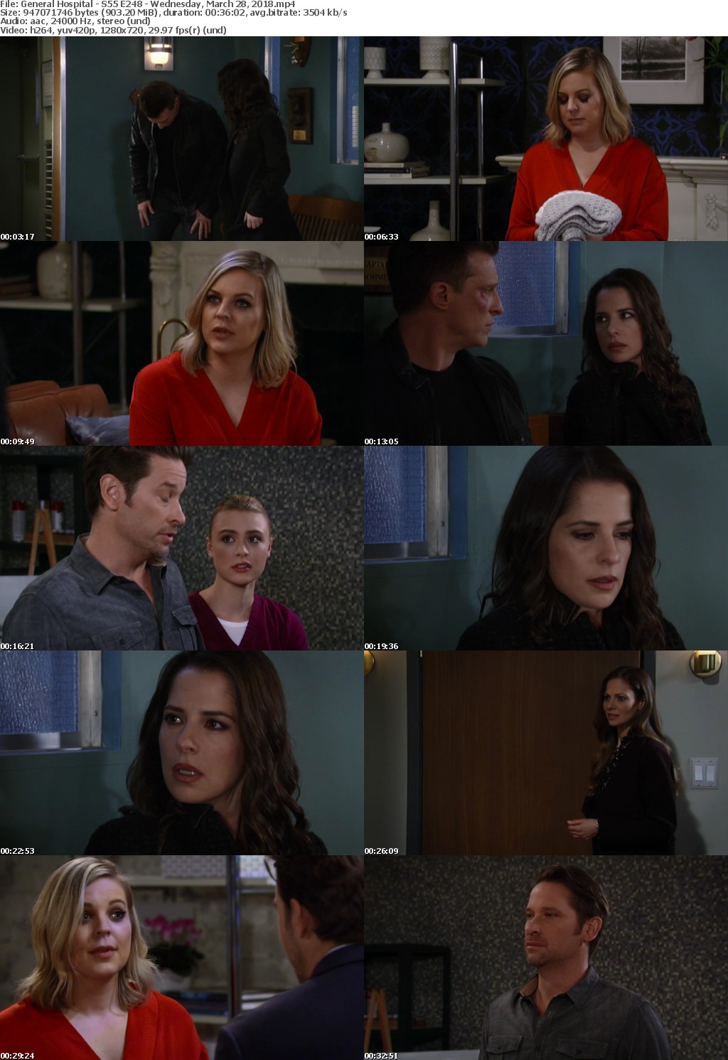 General Hospital - S55 E248 - Wednesday, March 28, 2018 General Hospital - S55 E248 - Wednesday, March 28, 2018
