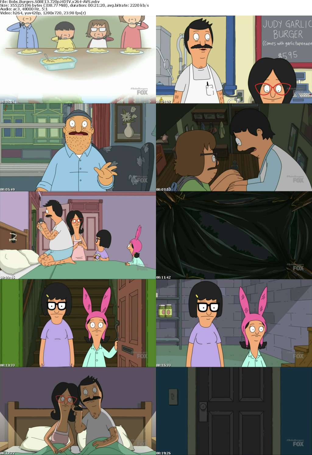 Bobs Burgers S08E13 720p HDTV x264-AVS Bobs Burgers S08E13 720p HDTV x264-AVS