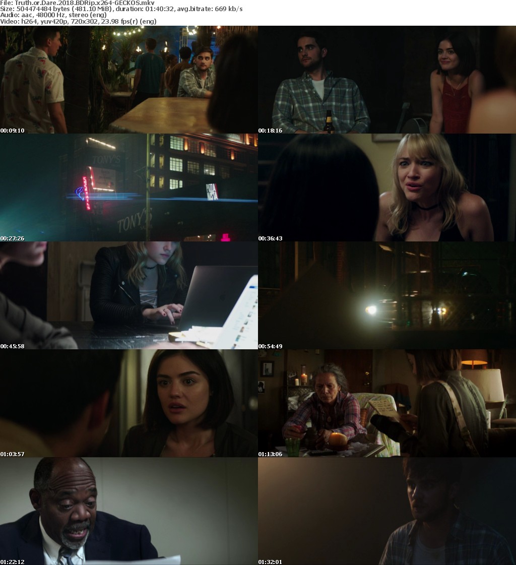 Truth or Dare (2018) BDRip x264-GECKOS