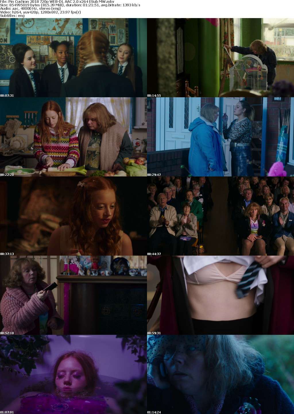 Pin Cushion (2018) 720p WEB-DL AAC 2.0 x264 ESub MW