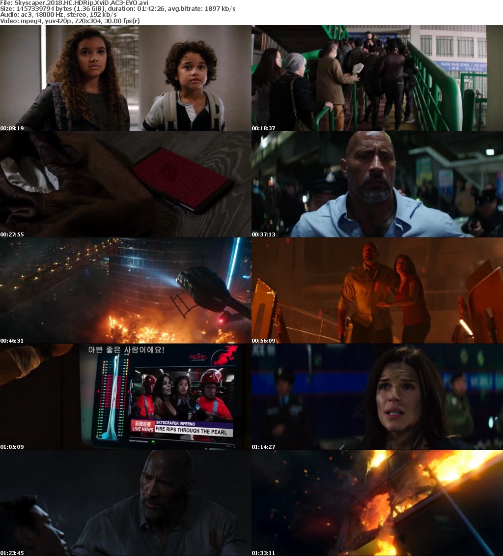 Skyscraper (2018) HC HDRip XviD AC3-EVO