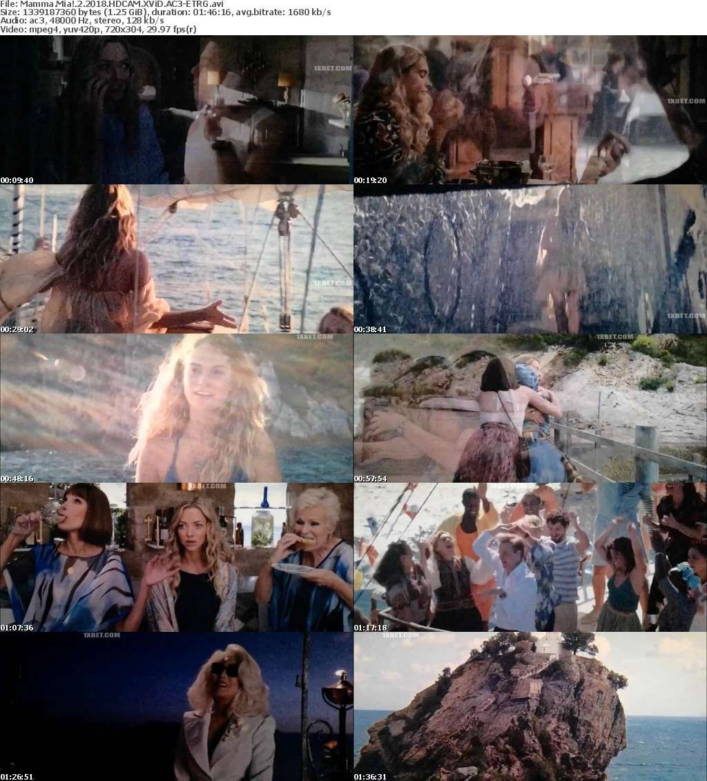 Mamma Mia 2 (2018) HDCAM XViD AC3 ETRG