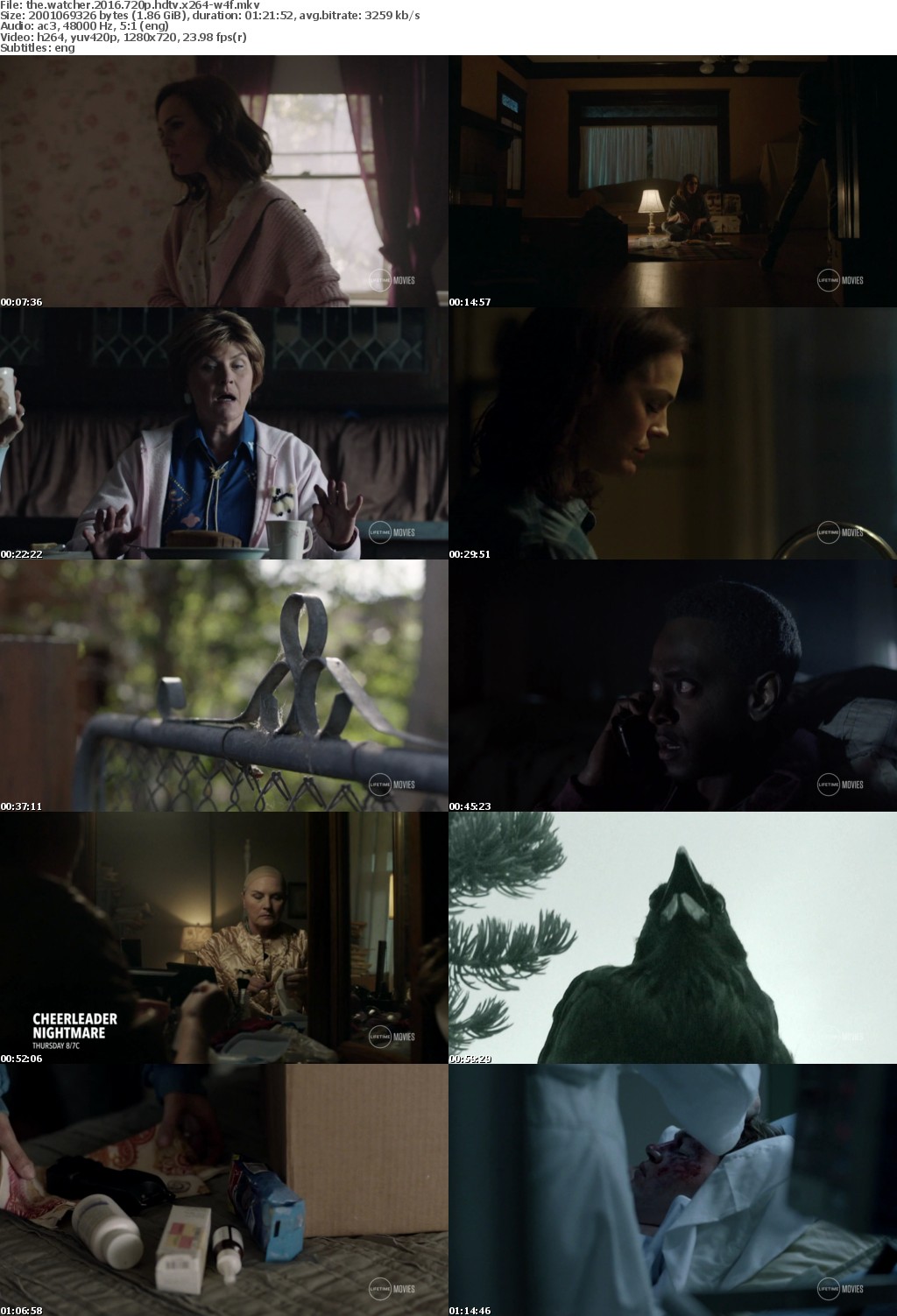 The Watcher (2016) 720p HDTV x264-W4F