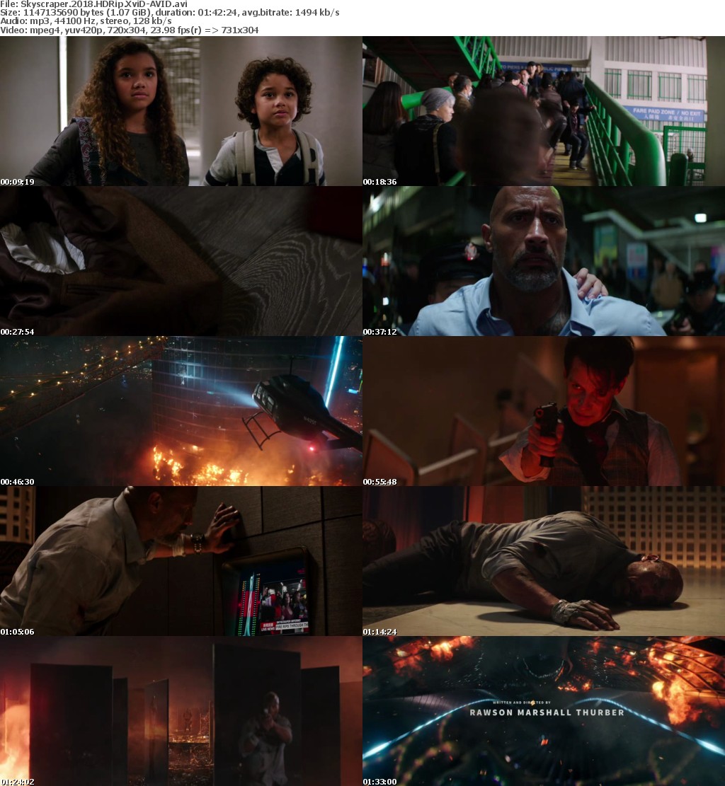 Skyscraper (2018) HDRip XviD-AVID