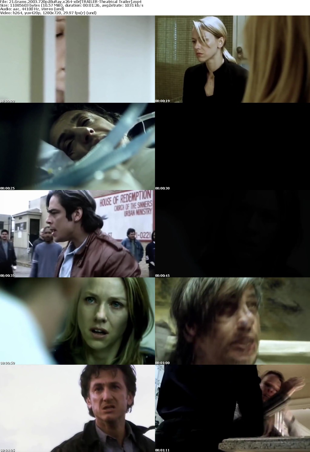 21 Grams (2003) 720p BluRay x264-x0r