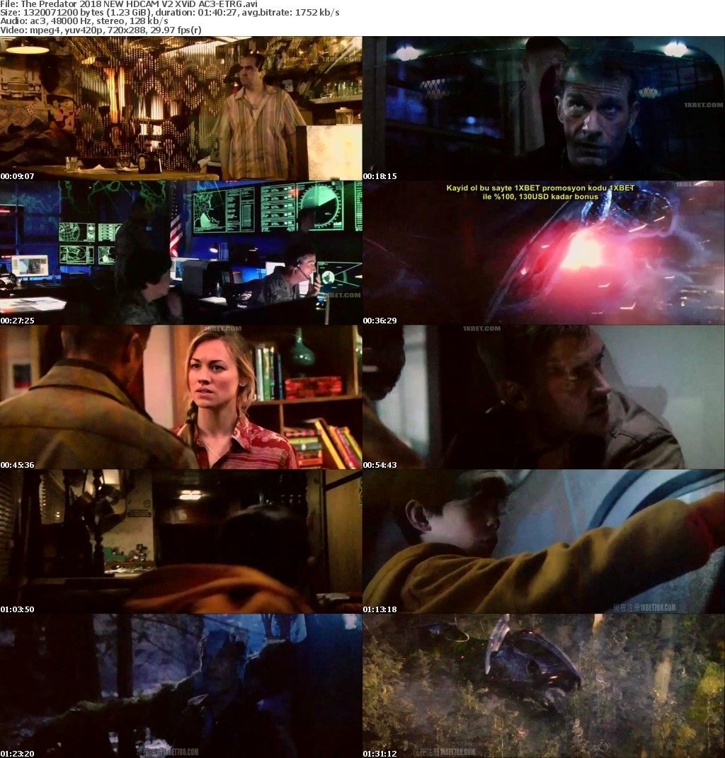 The Predator (2018) NEW HDCAM V2 XViD AC3-ETRG