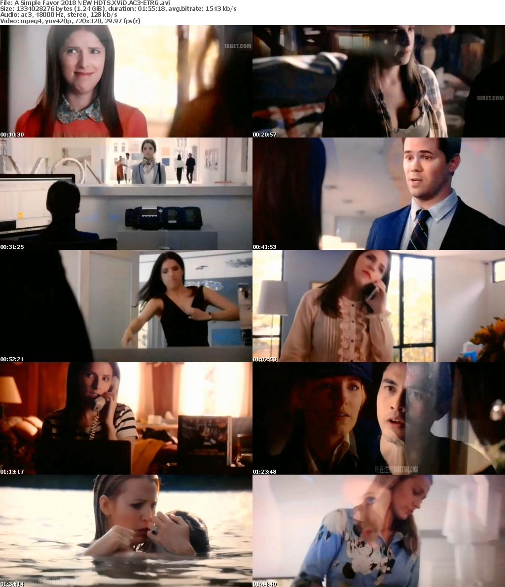 A Simple Favor (2018) NEW HDTS XViD AC3-ETRG