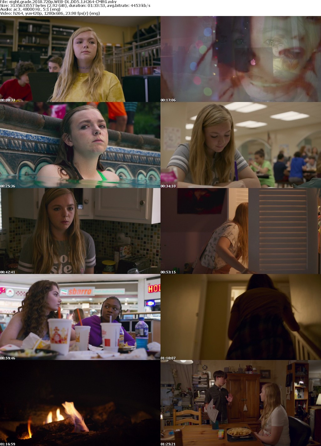 Eight Grade (2018) 720p WEB-DL DD5.1 H264-CMRG