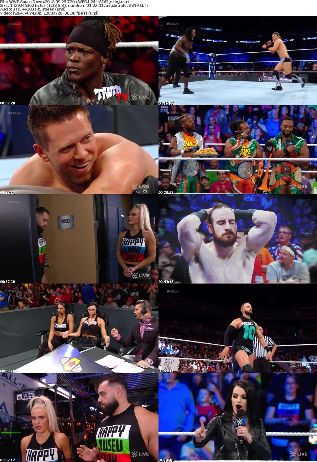 WWE SmackDown (2018) 09 25 720p WEB h264-SF63