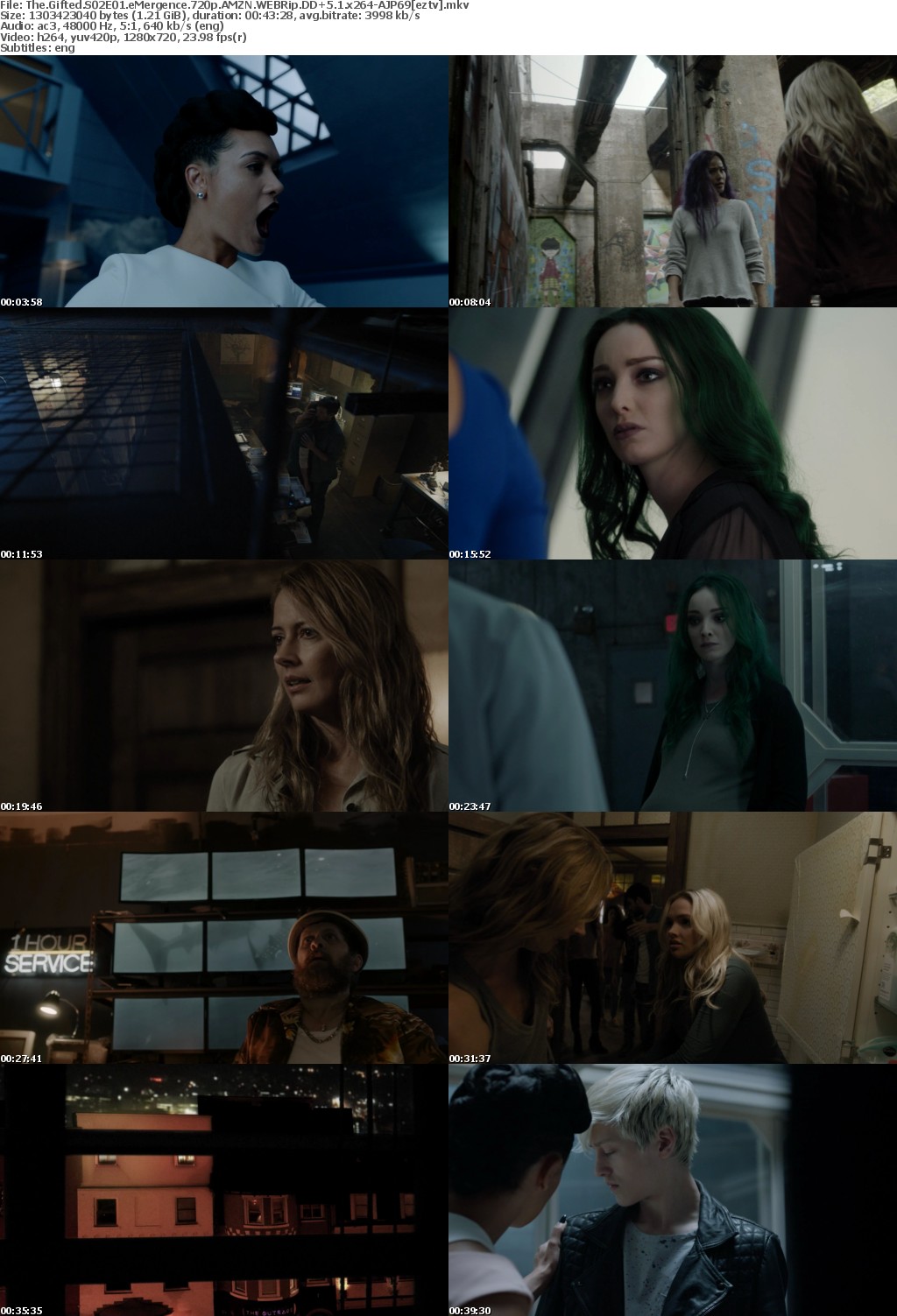 The Gifted S02E01 eMergence 720p AMZN WEBRip DD+5.1 x264-AJP69