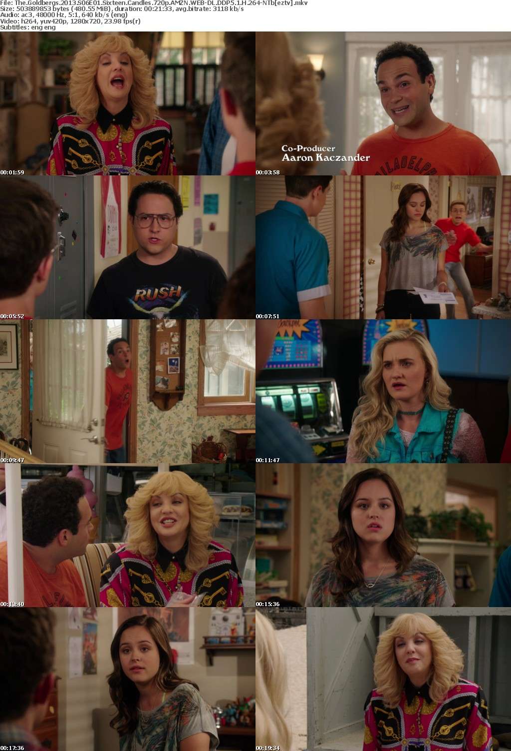 The Goldbergs (2013) S06E01 Sixteen Candles 720p AMZN WEB-DL DDP5.1 H264-NTb