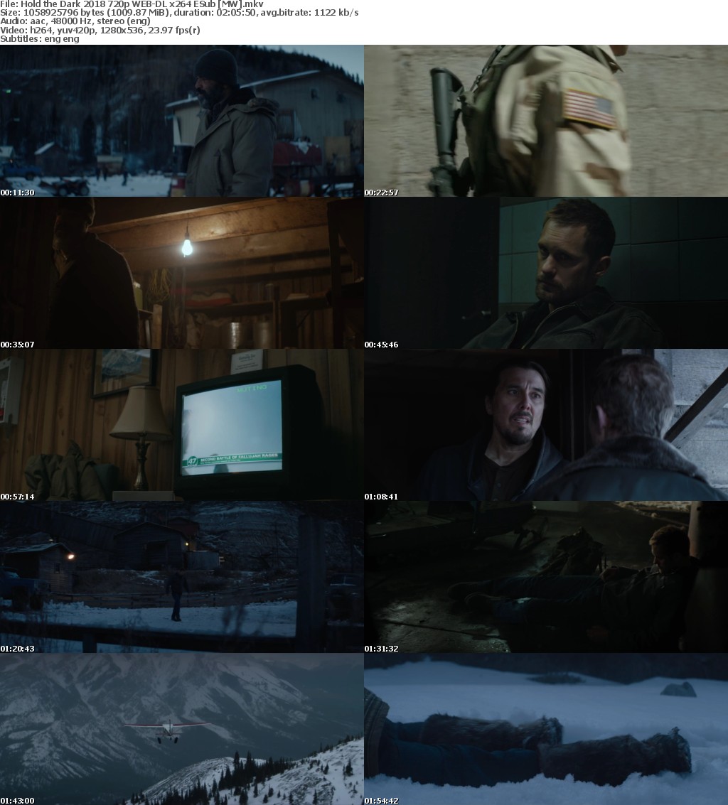 Hold the Dark (2018) 720p WEB-DL x264 ESub MW