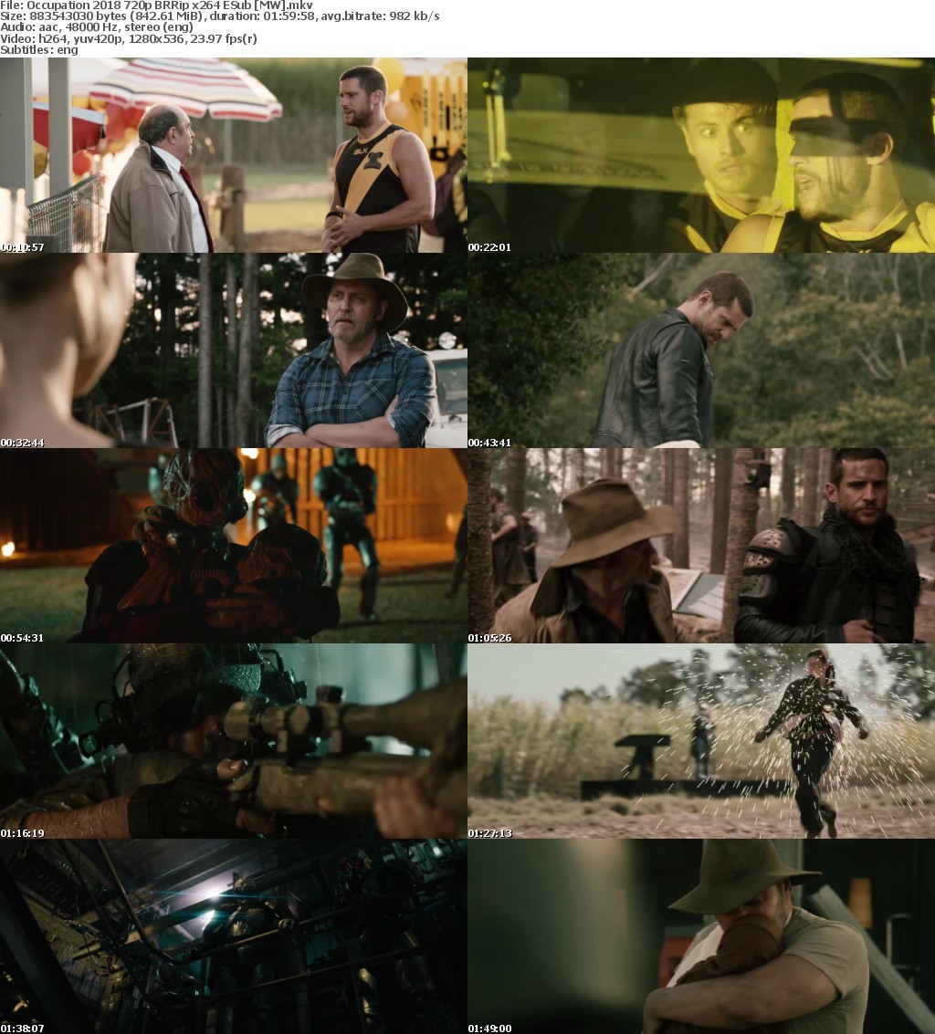 Occupation (2018) 720p BRRip x264 ESub MW