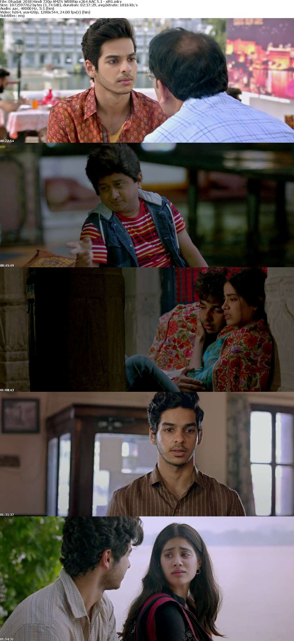 Dhadak 2018 Hindi 720p AMZN WEBRip x264 AAC 5 1 - xRG Dhadak 2018 Hindi 720p AMZN WEBRip x264 AAC 5 1 - xRG