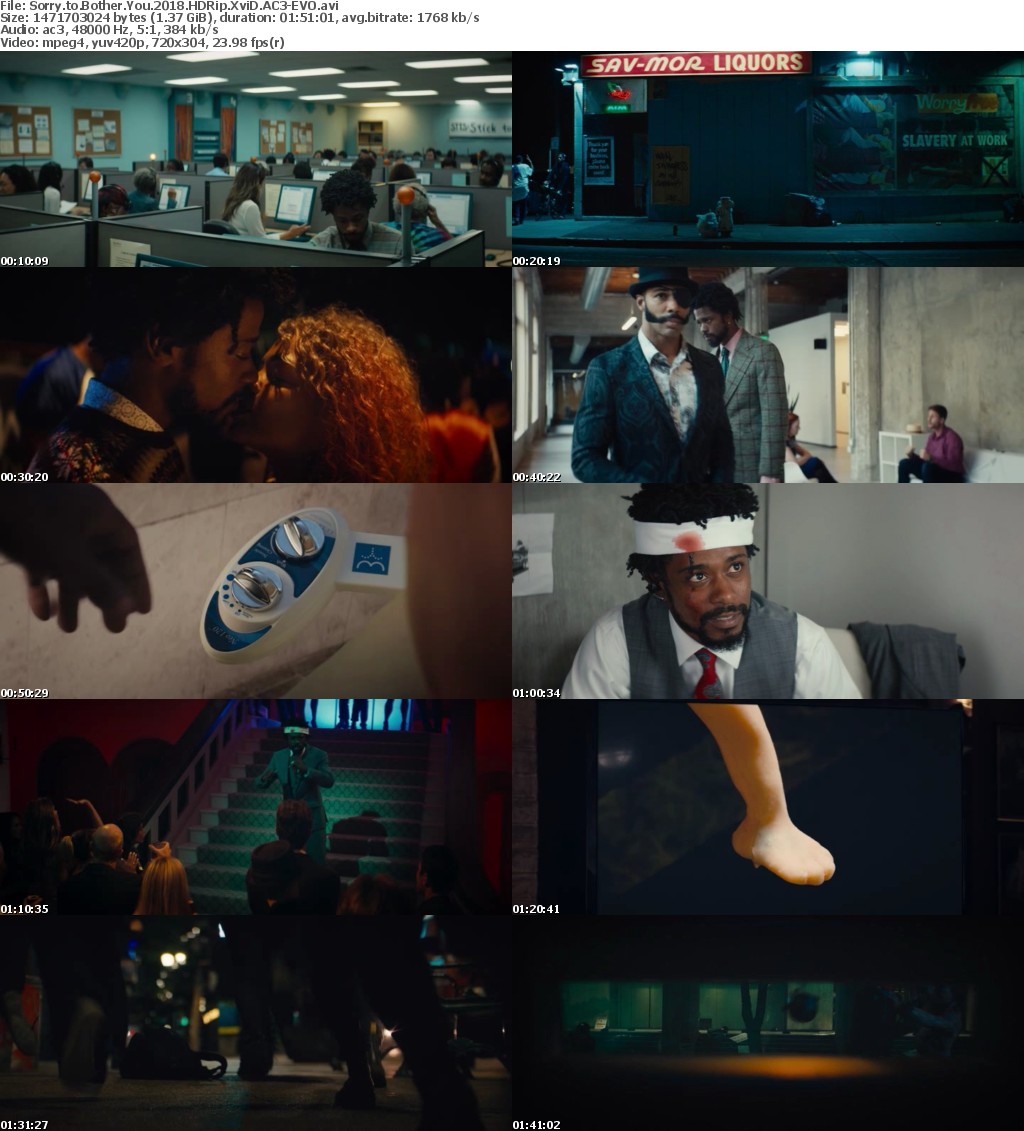 Sorry to Bother You (2018) HDRip XviD AC3-EVO