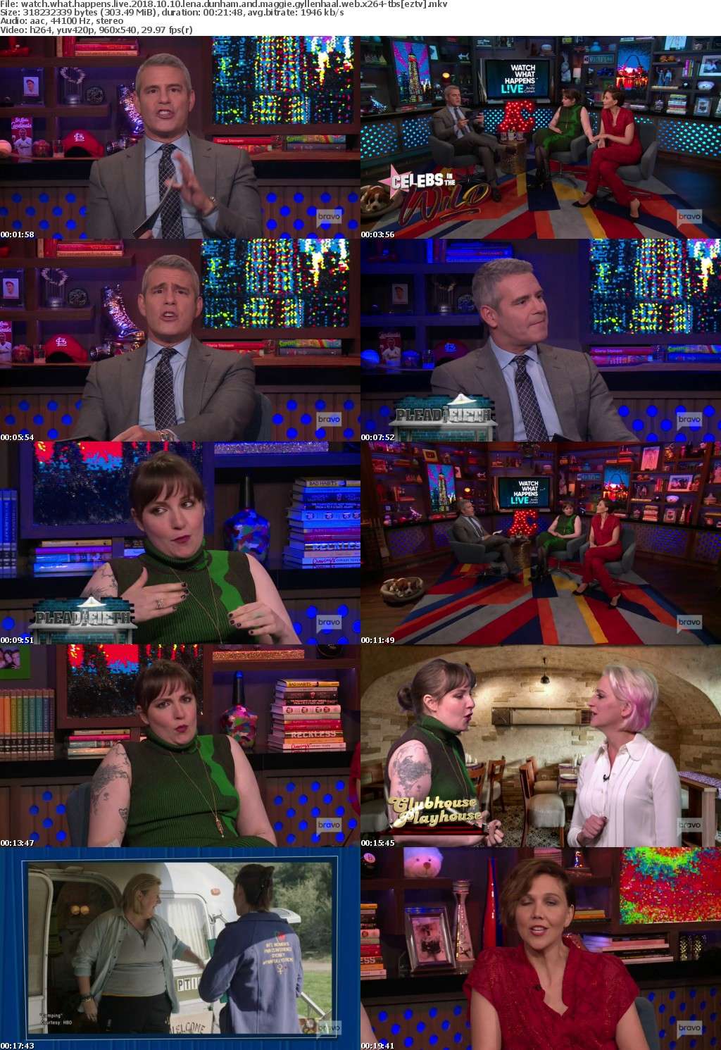 Watch What Happens Live 2018 10 10 Lena Dunham and Maggie Gyllenhaal WEB x264-TBS Watch What Happens Live 2018 10 10 Lena Dunham and Maggie Gyllenhaal WEB x264-TBS