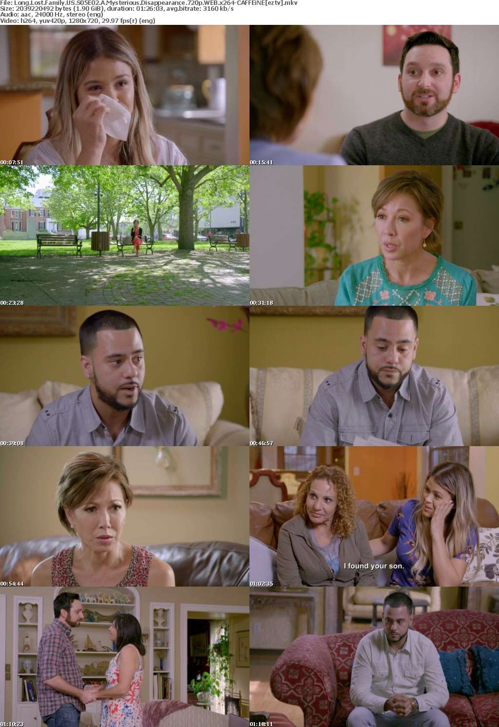 Long Lost Family US S05E02 A Mysterious Disappearance 720p WEB x264-CAFFEiNE