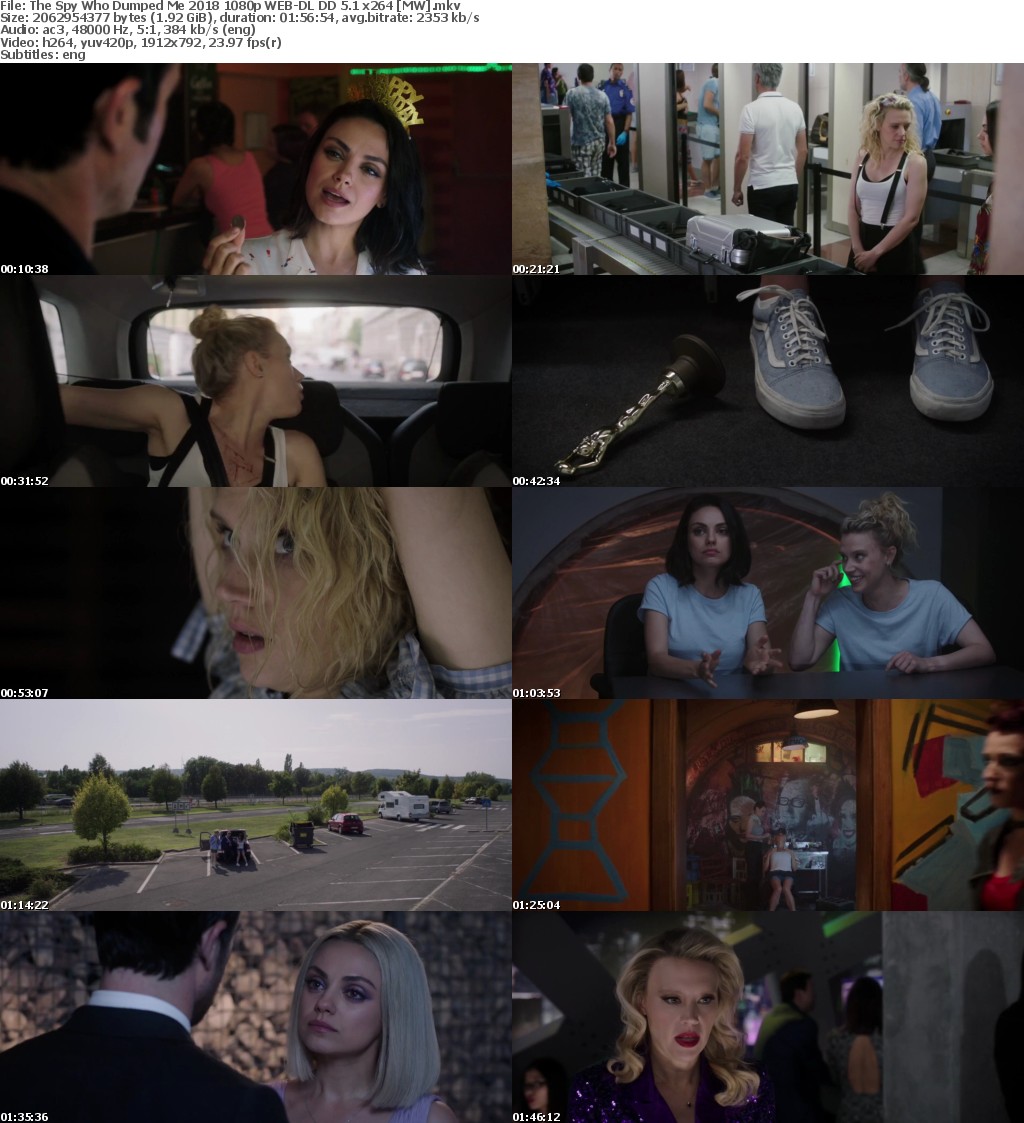 The Spy Who Dumped Me (2018) 1080p WEB-DL DD 5.1 x264 MW