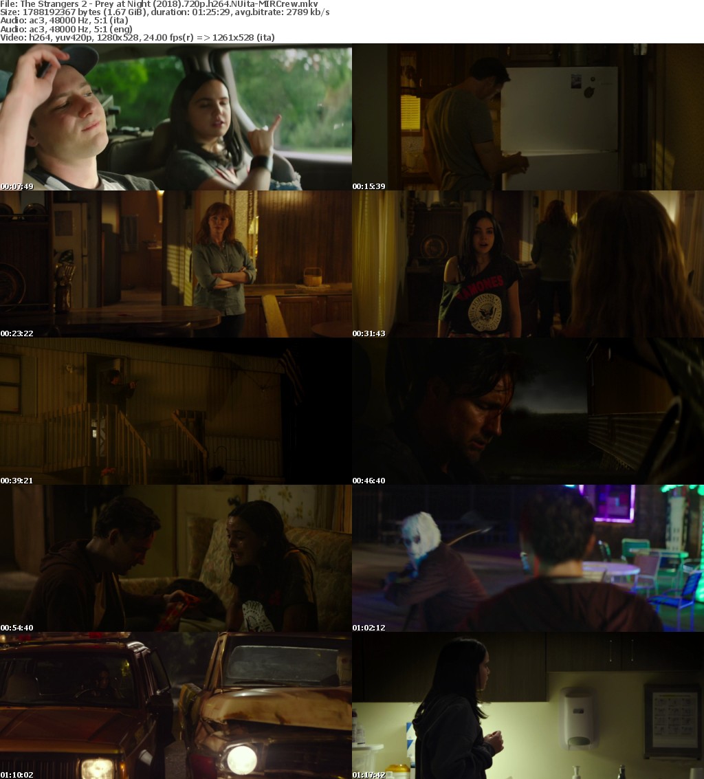 The Strangers 2 - Prey at Night (2018) 720p BRRip H264 italian english Ac3-5.1 sub NUita-MIRCrew