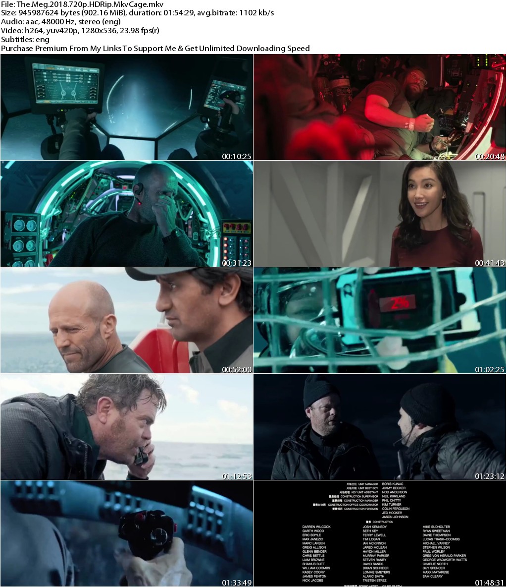 The Meg (2018) 720p HDRip x264-MkvCage