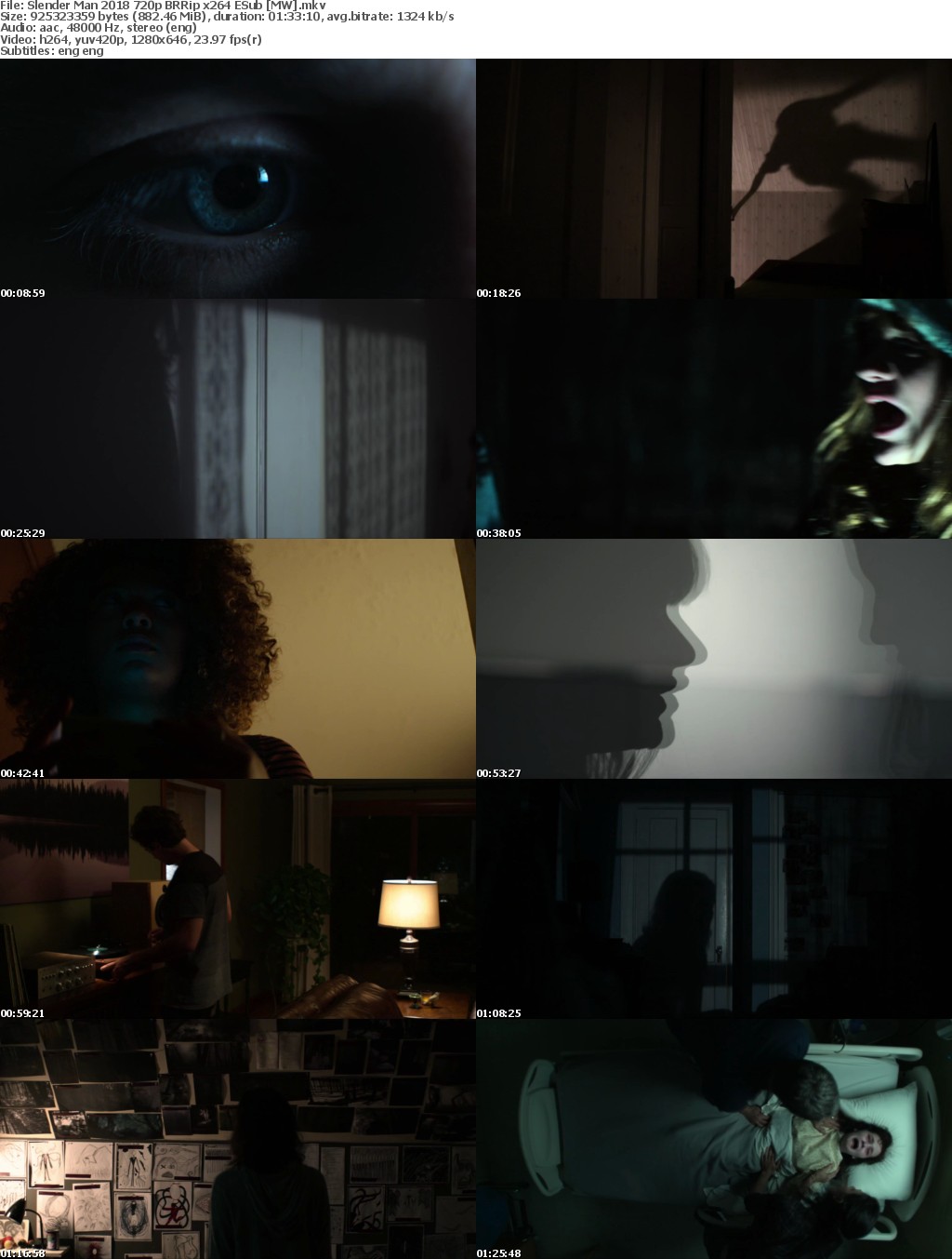 Slender Man (2018) 720p BRRip x264 ESub MW