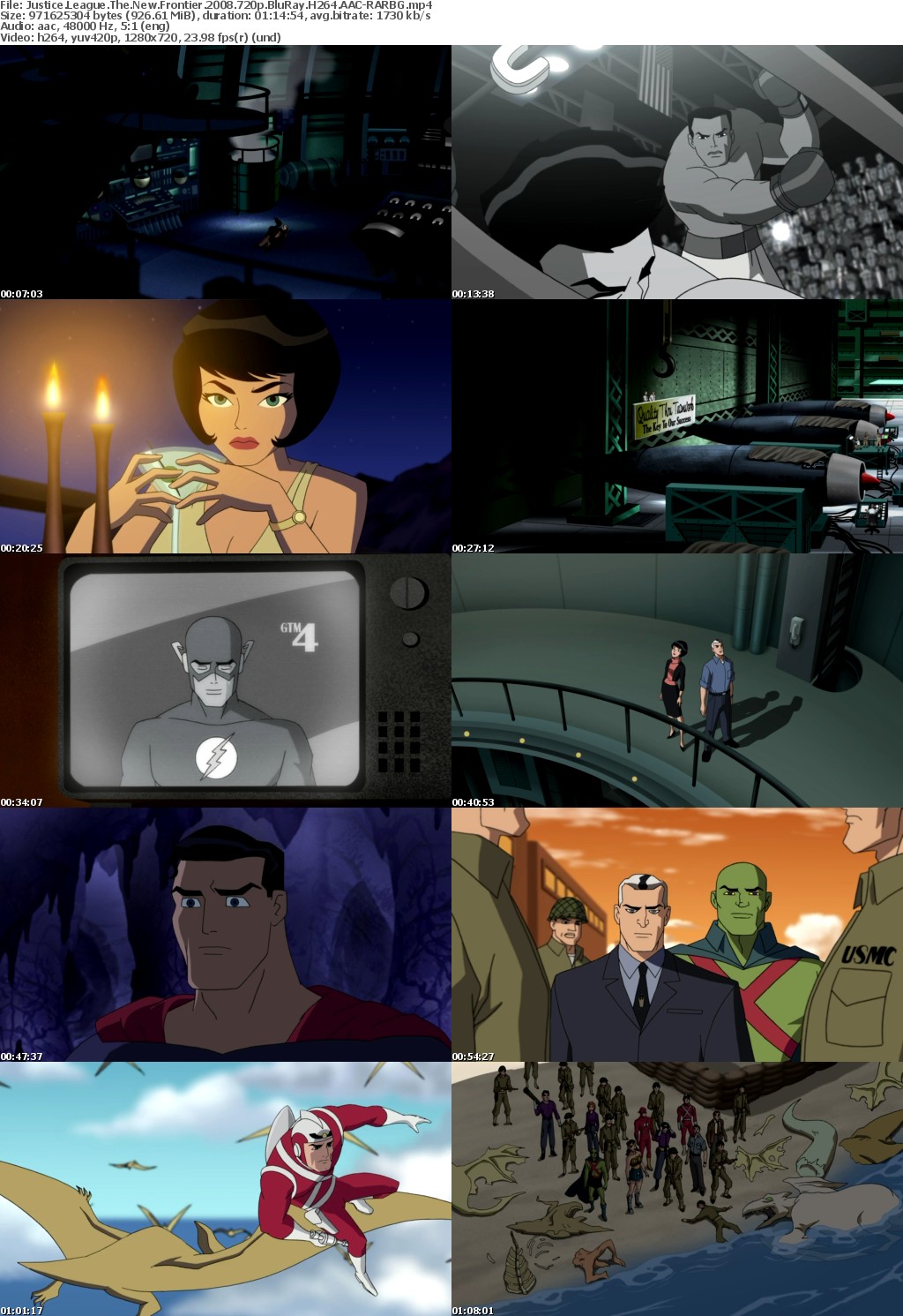 Justice League The New Frontier (2008) 720p BluRay H264 AAC-RARBG