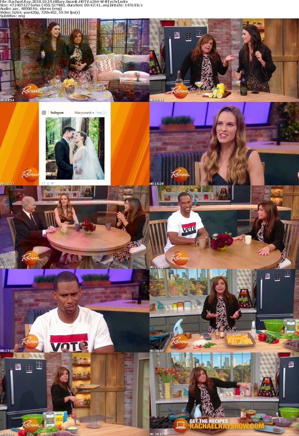 Rachael Ray (2018) 10 19 Hillary Swank HDTV x264-W4F