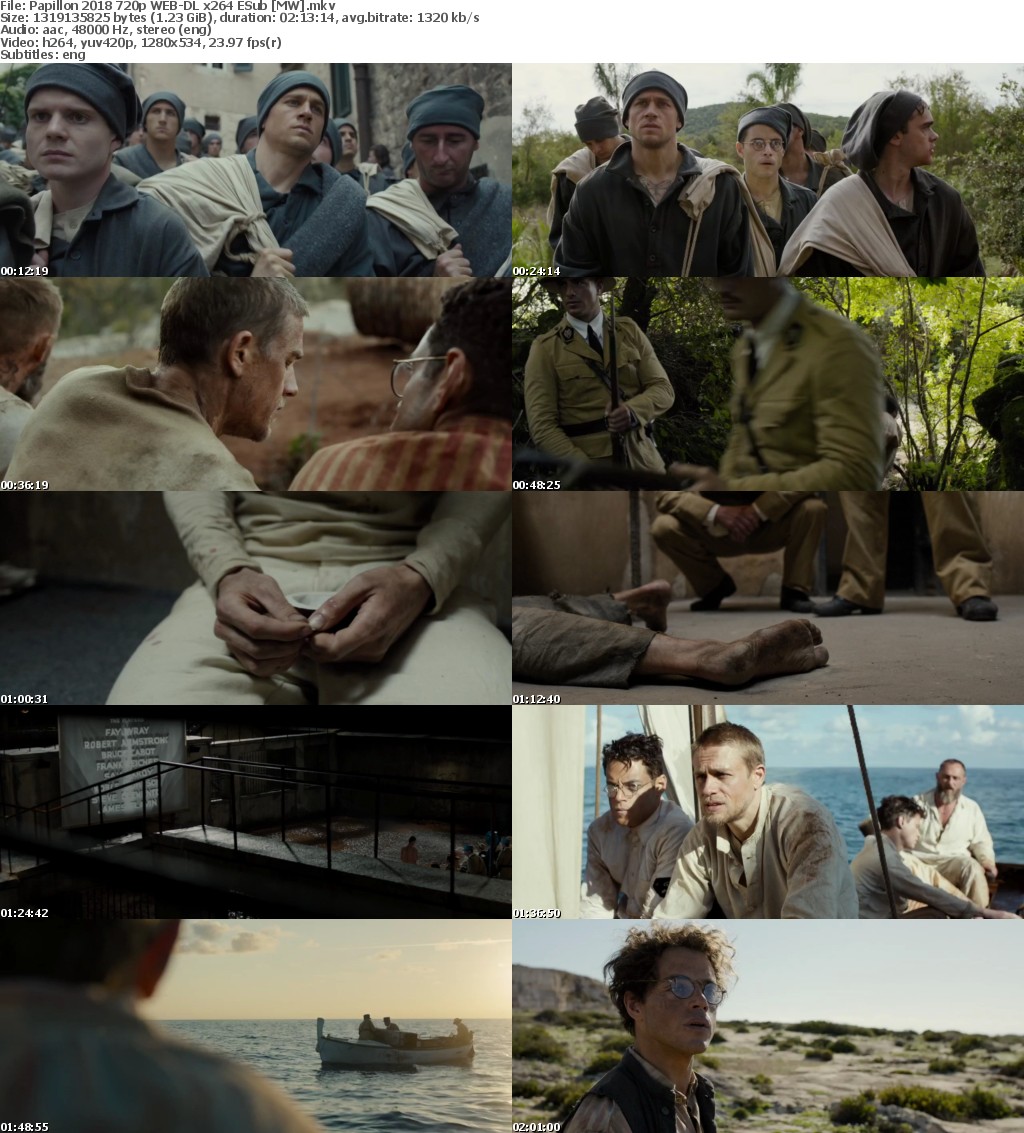 Papillon (2018) 720p WEB-DL x264 ESub MW