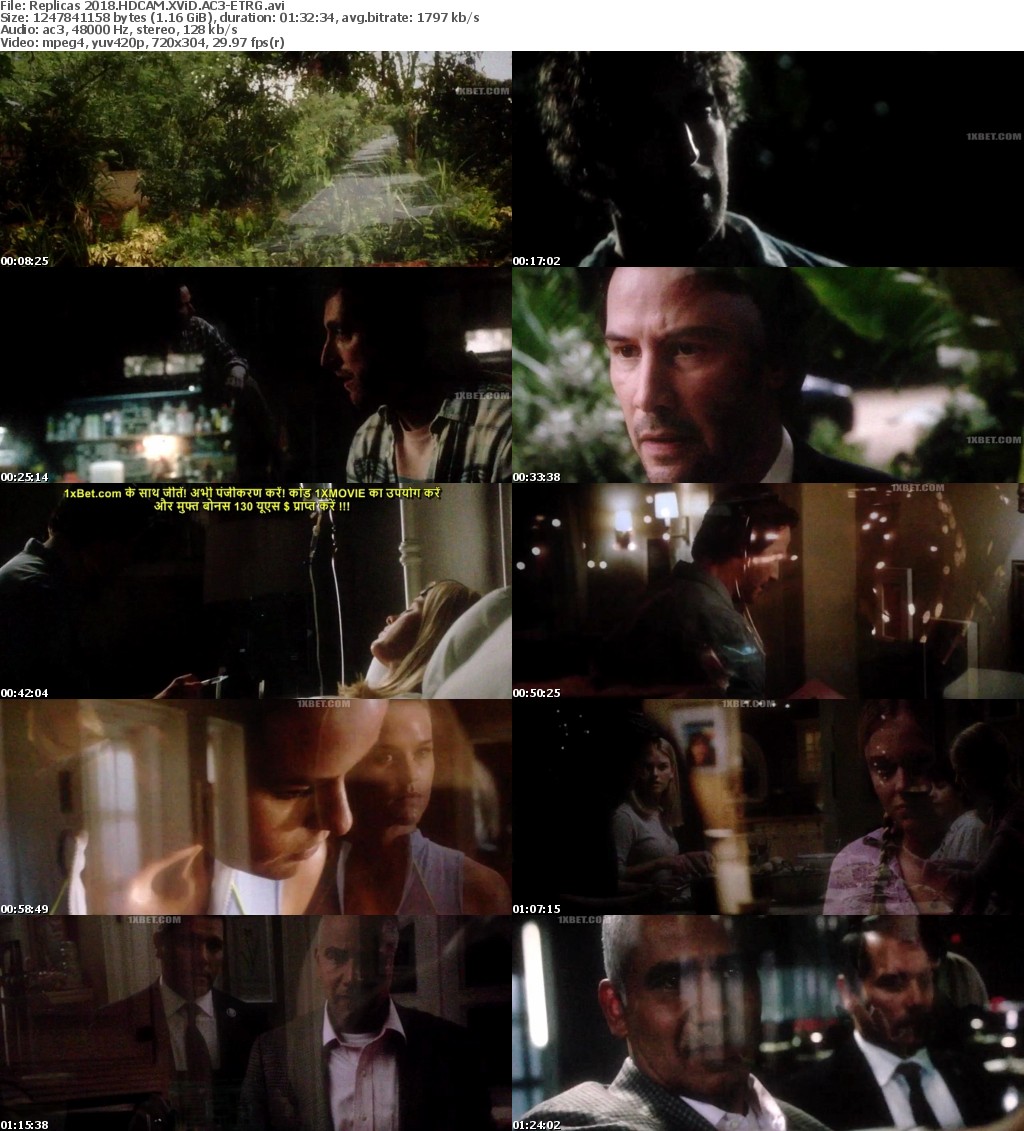 Replicas (2018) HDCAM XViD AC3-ETRG