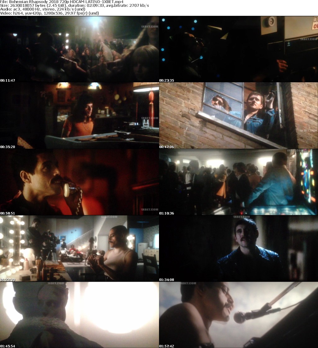 Bohemian Rhapsody (2018) 720p HDCAM LATINO-1XBET