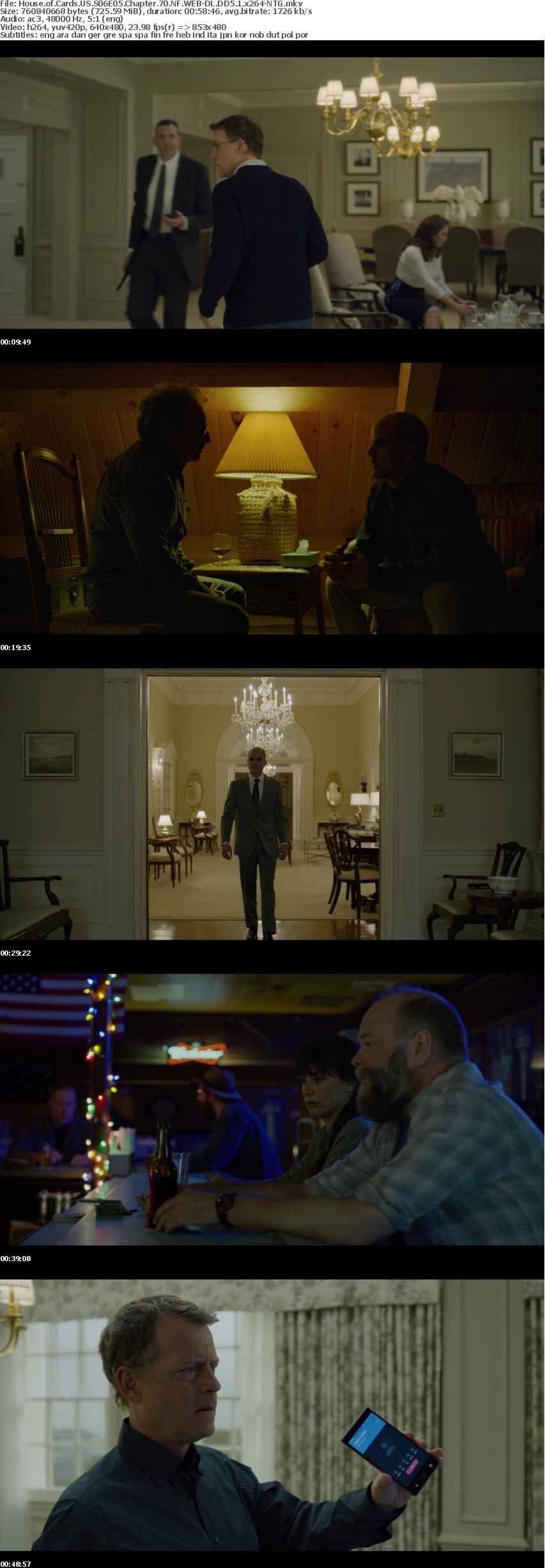 House of Cards US S06 NF WEB-DL DD5 1 x264-NTG House of Cards US S06 NF WEB-DL DD5 1 x264-NTG