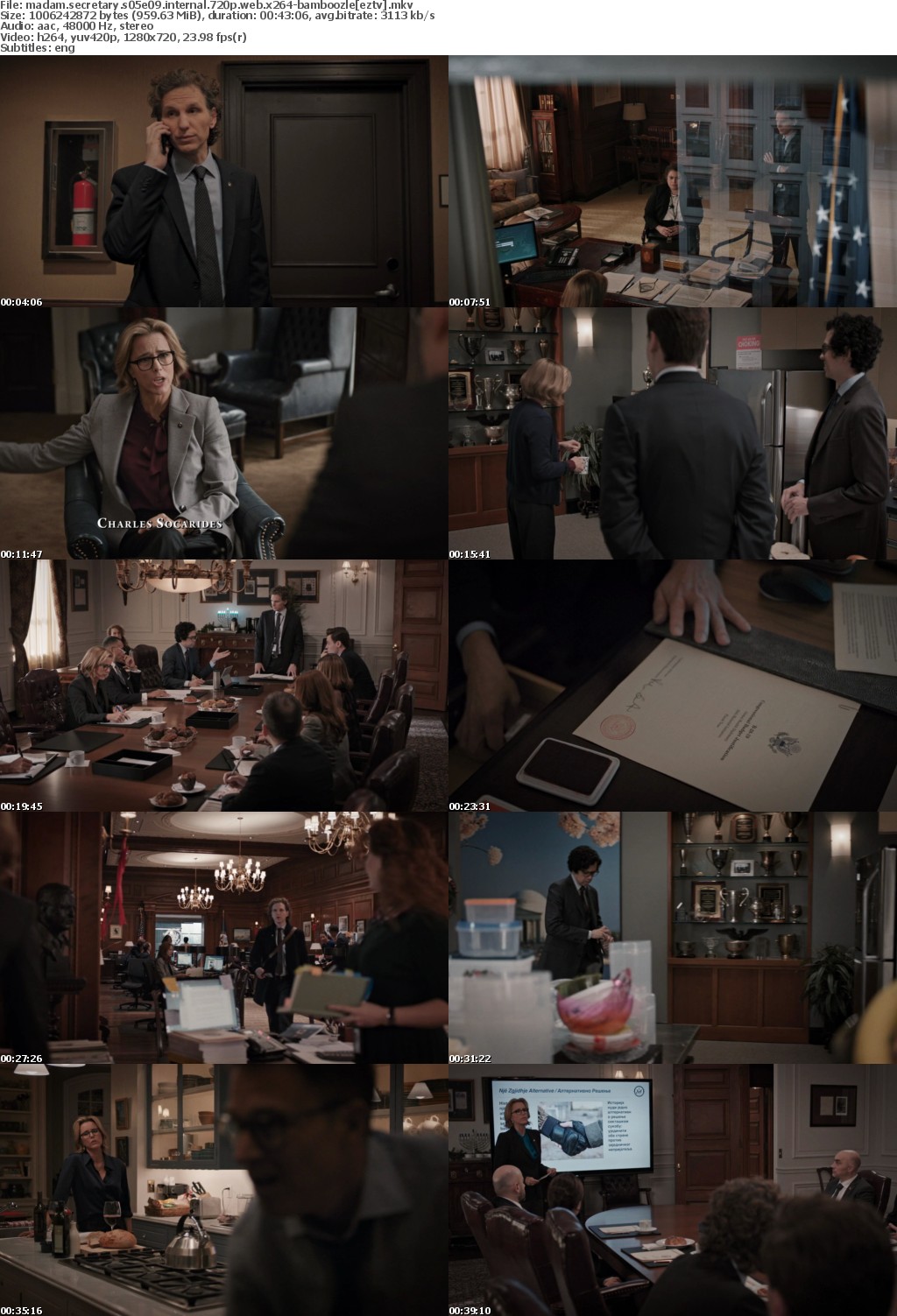 Madam Secretary S05E09 iNTERNAL 720p WEB x264-BAMBOOZLE