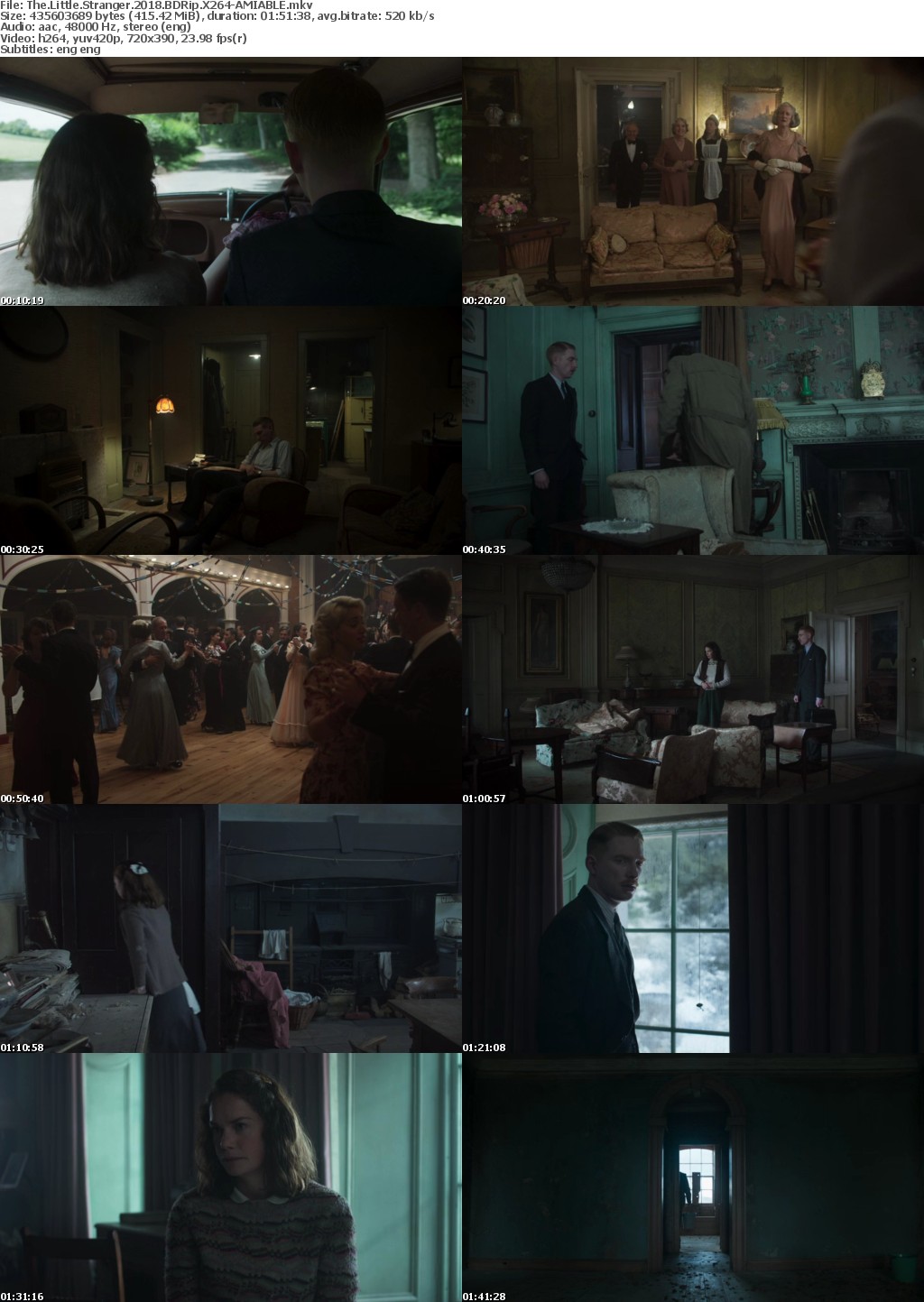 The Little Stranger (2018) BDRip X264-AMIABLE