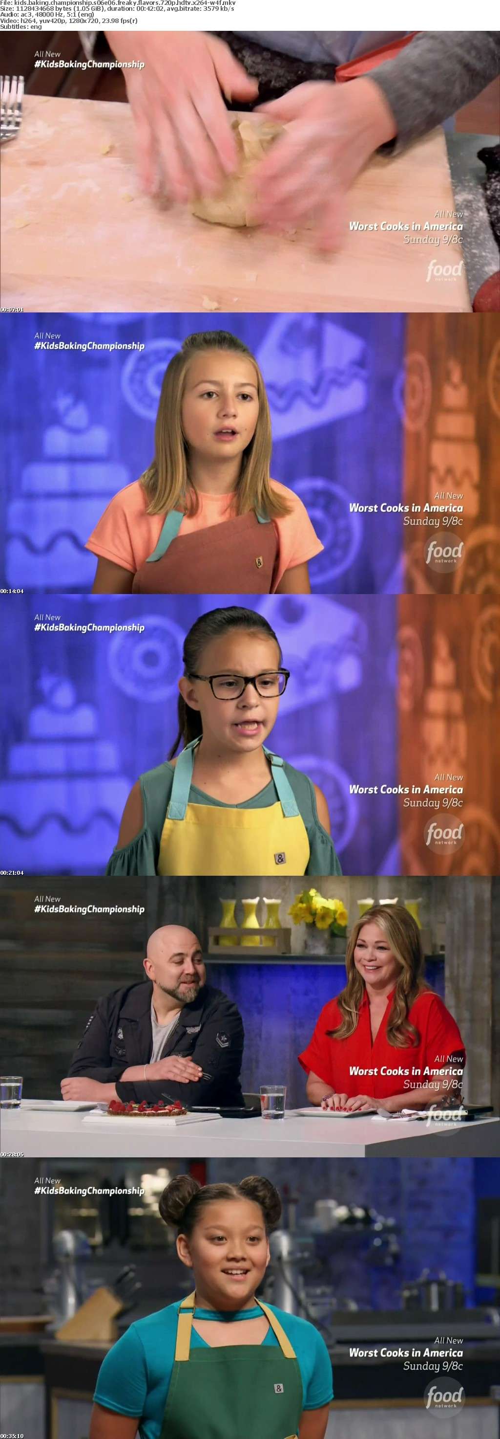 Kids Baking Championship S06E06 Freaky Flavors 720p HDTV x264-W4F Kids Baking Championship S06E06 Freaky Flavors 720p HDTV x264-W4F