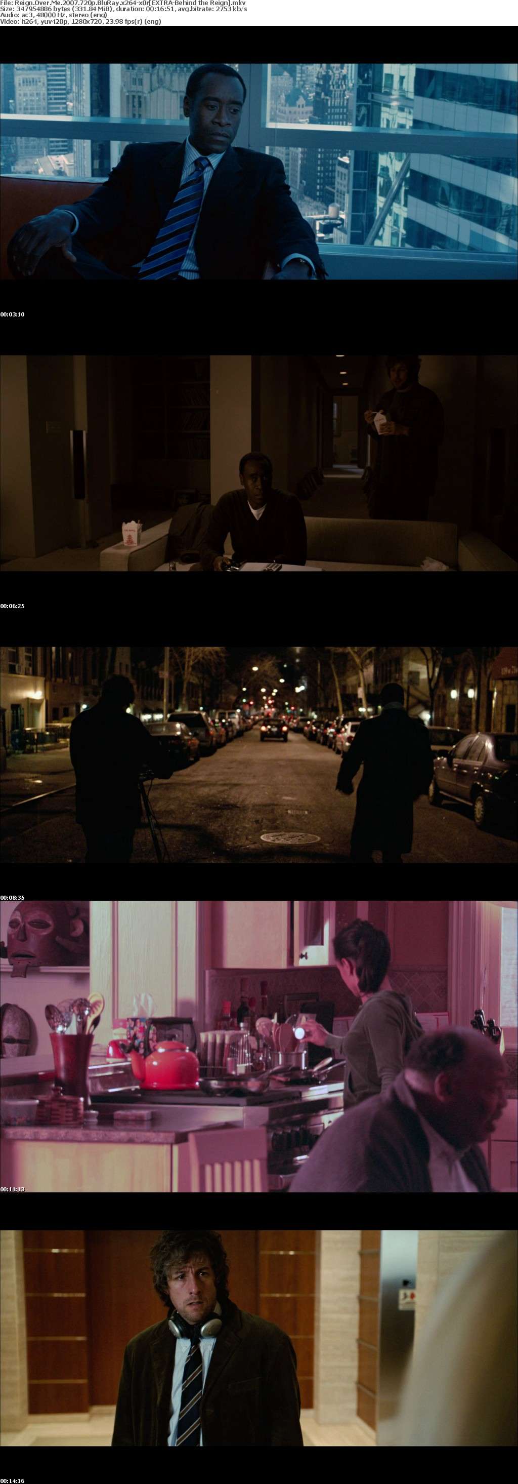 Reign Over Me 2007 720p BluRay x264-x0r Reign Over Me 2007 720p BluRay x264-x0r