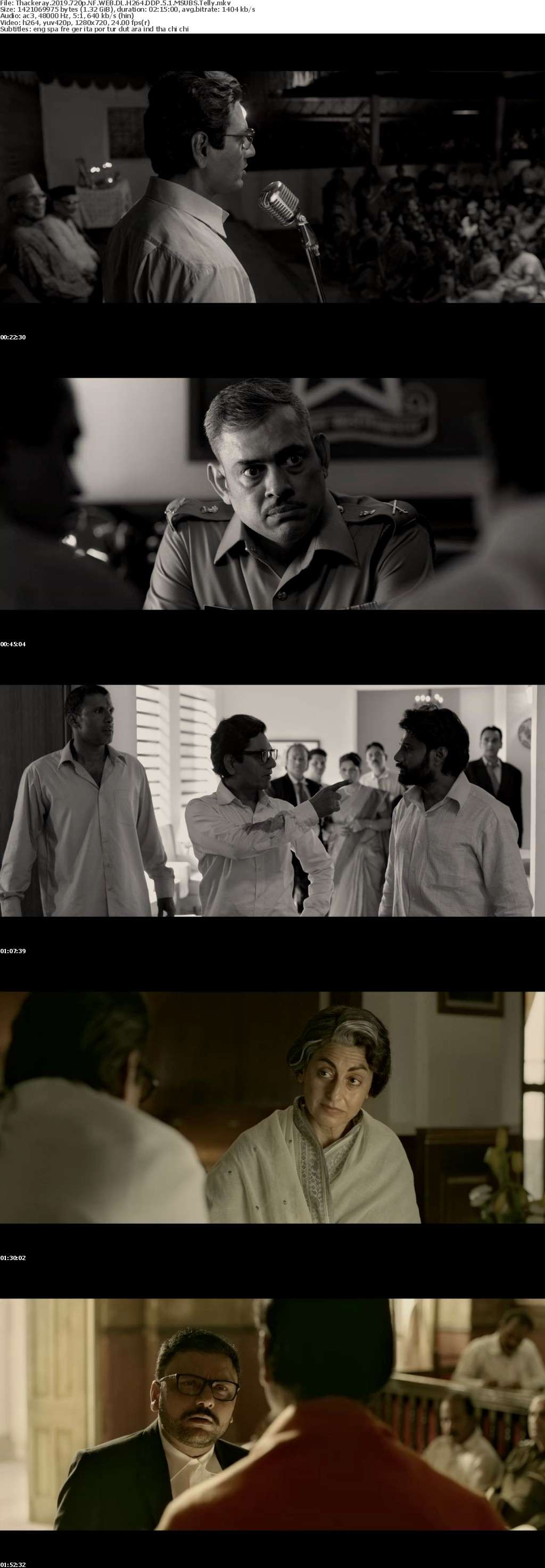 Thackeray 2019 720p NF WEB DL H264 DDP 5 1 MSUBS Telly Thackeray 2019 720p NF WEB DL H264 DDP 5 1 MSUBS Telly