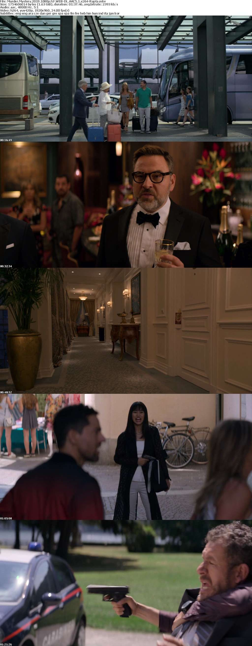 Murder Mystery 2019 1080p NF WEB-DL AAC5 1 x264-Rapta Murder Mystery 2019 1080p NF WEB-DL AAC5 1 x264-Rapta