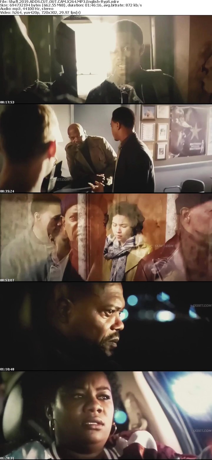Shaft 2019 ADDS CUT OUT CAM X264 MP3 English-RypS Shaft 2019 ADDS CUT OUT CAM X264 MP3 English-RypS