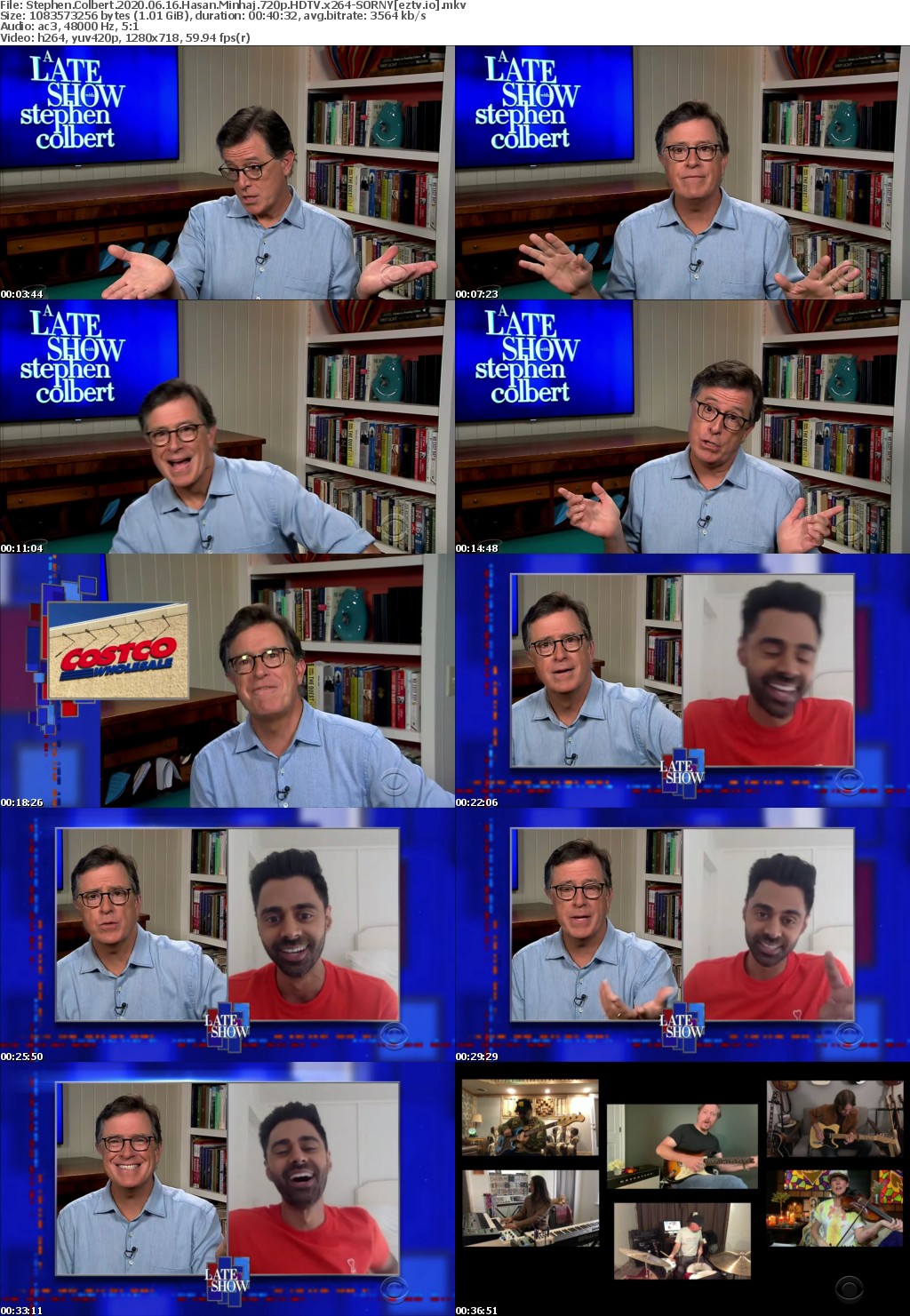 Stephen Colbert 2020 06 16 Hasan Minhaj 720p HDTV x264-SORNY