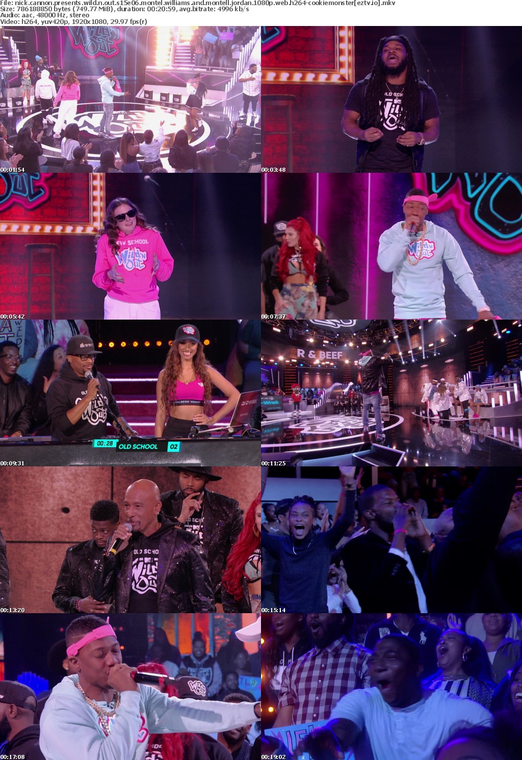 Nick Cannon Presents Wild n Out S15E06 Montel Williams and Montell Jordan 1080p WEB h264-CookieMonster