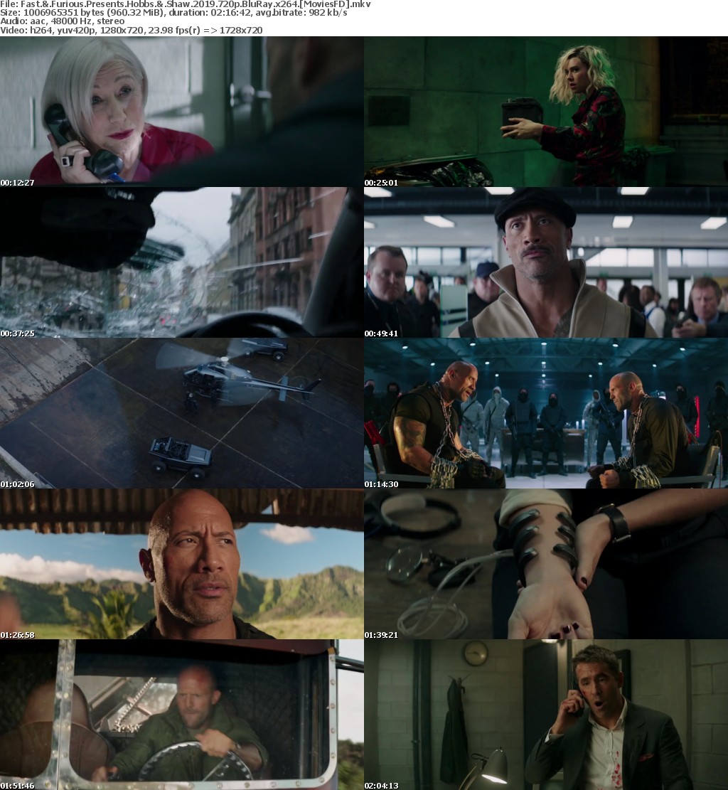 Fast and Furious Presents Hobbs and Shaw 2019 720p BluRay x264 MoviesFD