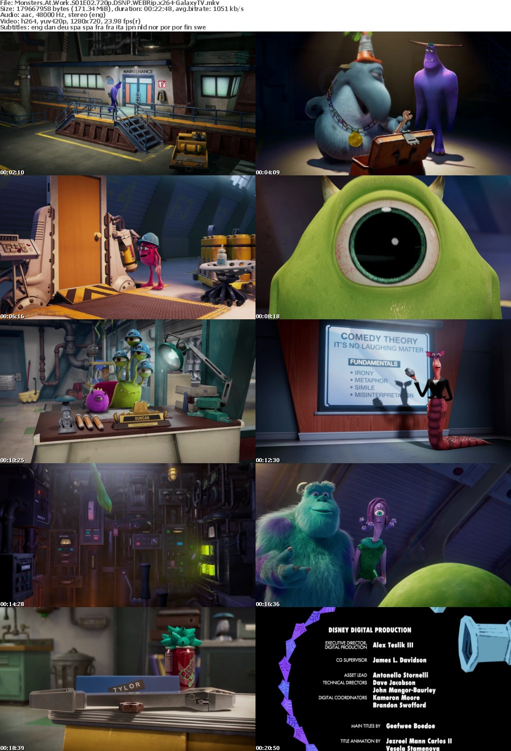 Monsters At Work S01 COMPLETE 720p DSNP WEBRip x264-GalaxyTV