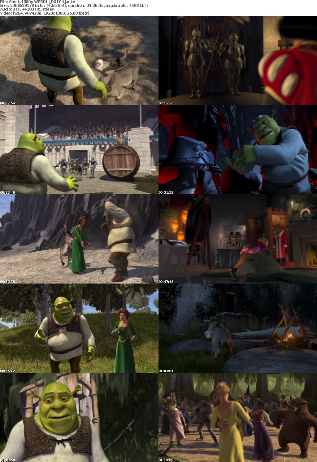 Shrek 1080p WEBDL DUTCH mkv
