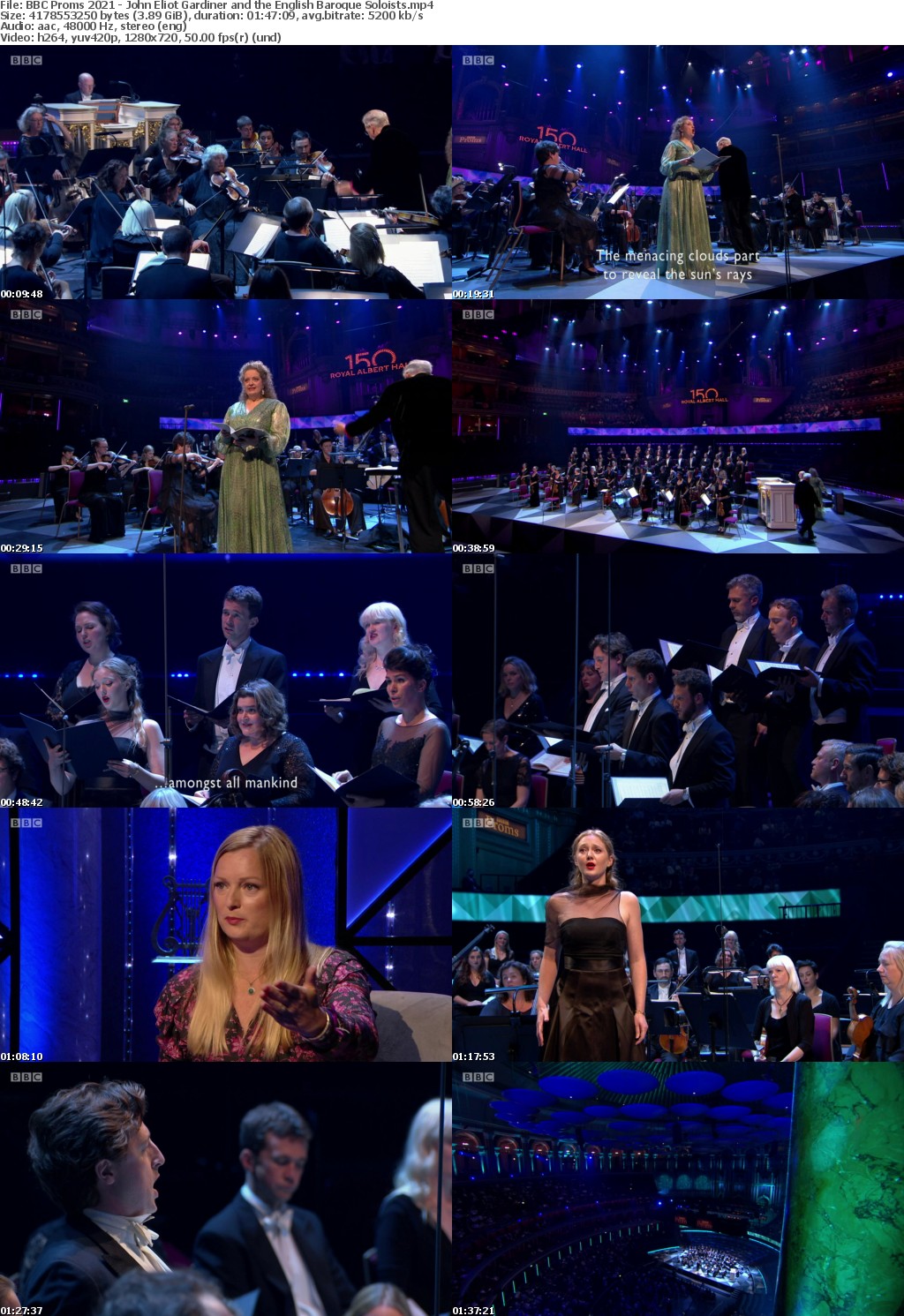 BBC Proms 2021 - John Eliot Gardiner and the English Baroque Soloists (1280x720p HD, 50fps, soft Eng subs)
