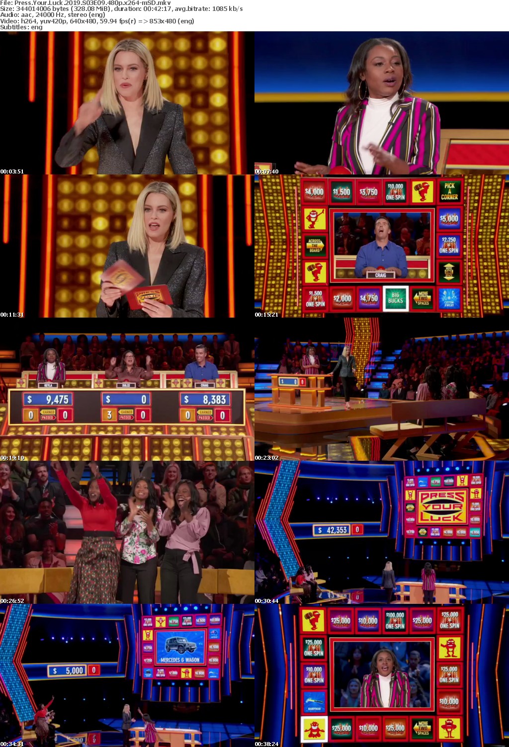 Press Your Luck 2019 S03E09 480p x264-mSD