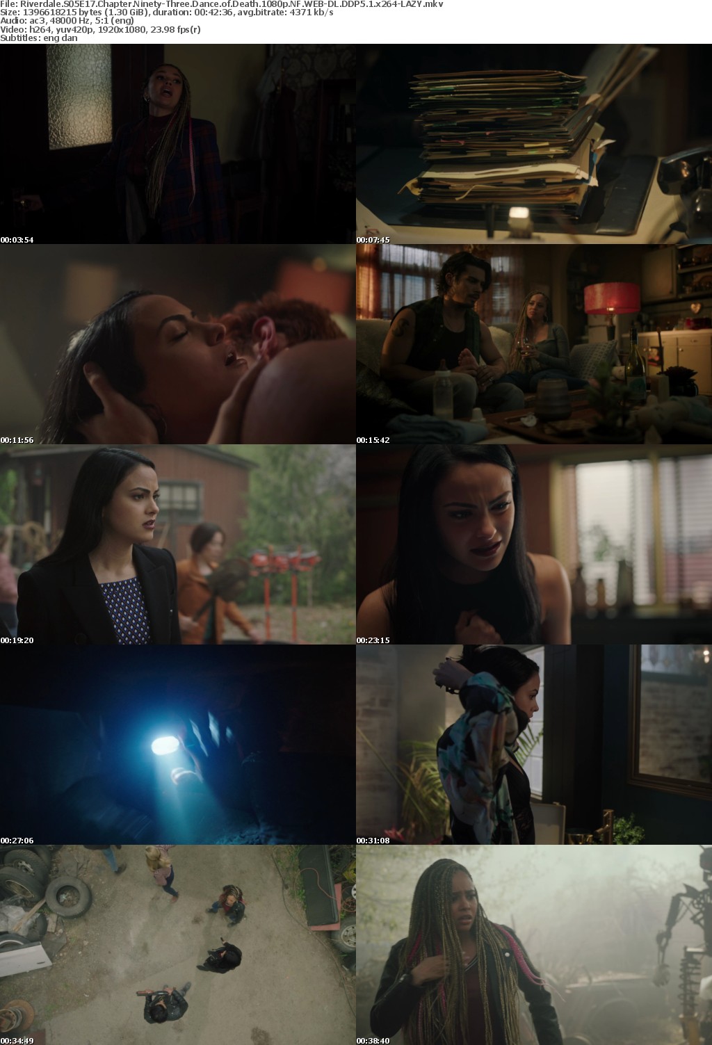 Riverdale US S05E17 Chapter Ninety-Three Dance of Death 1080p NF WEBRip DDP5 1 x264-LAZY