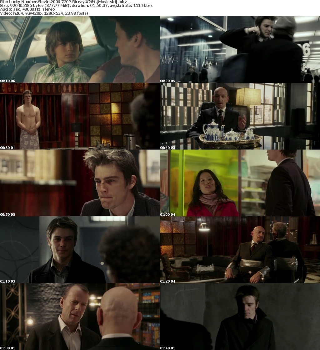Lucky Number Slevin (2006) 720p BluRay X264 MoviesFD