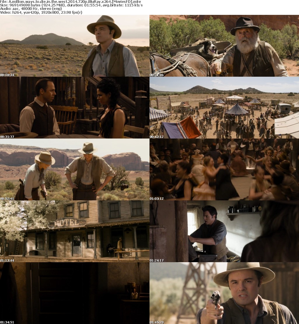 A Million Ways to Die in the West (2014) 720p BluRay x264 - MoviesFD