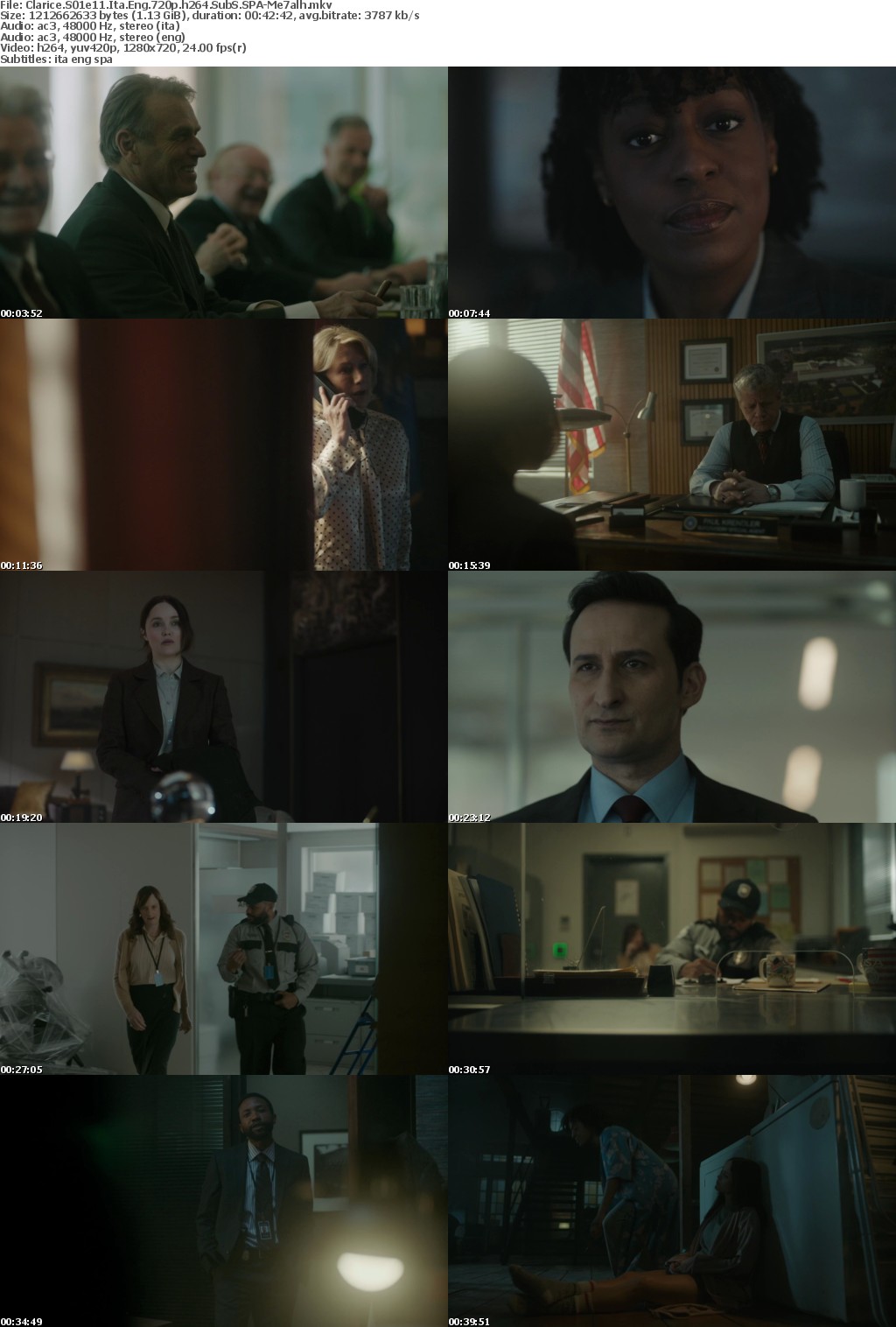 Clarice S01e11 720p Ita Eng SubS SPA MirCrewRelease byMe7alh