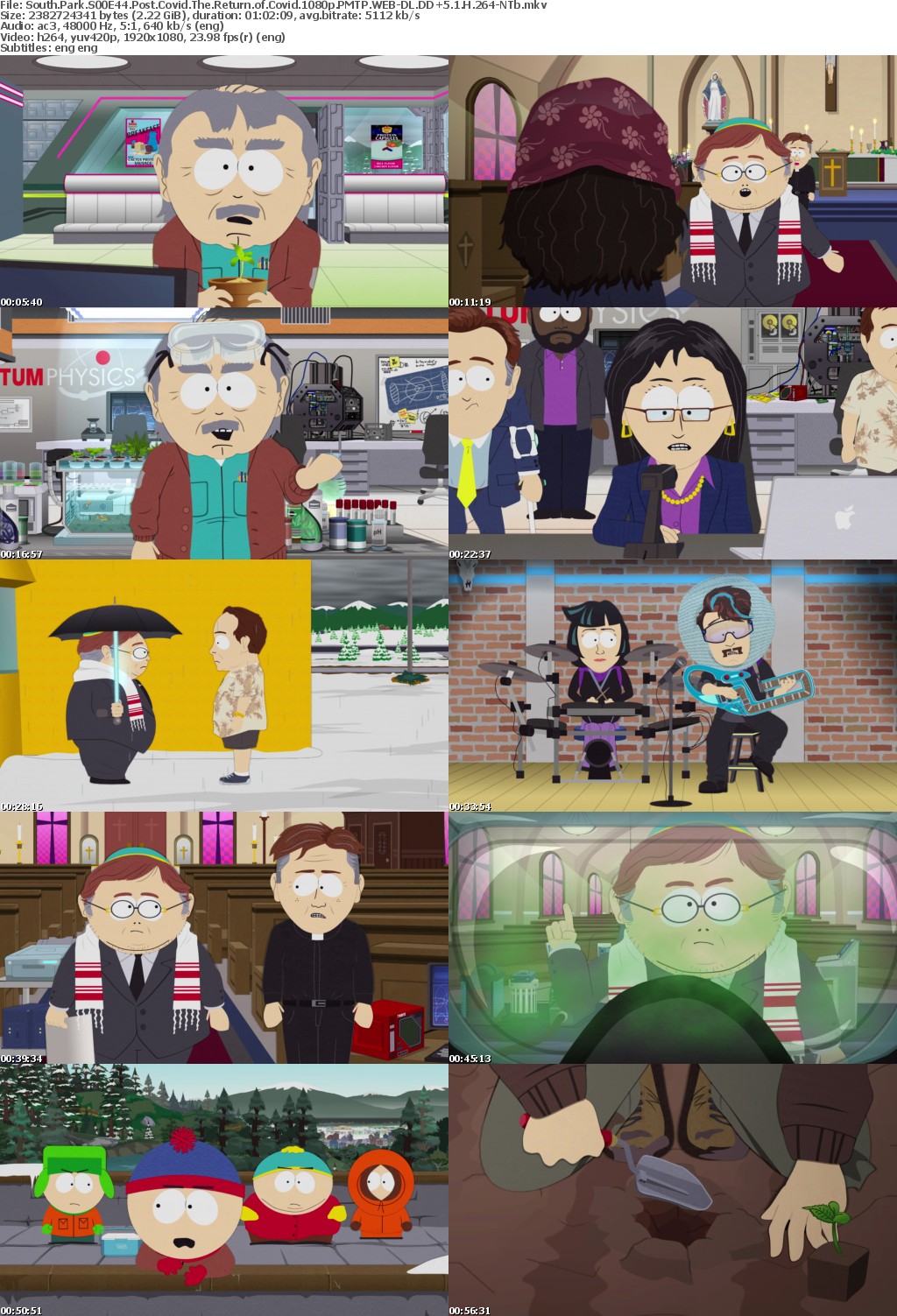 South Park S00E44 Post Covid The Return of Covid 1080p PMTP WEBRip DDP5 1 x264-NTb